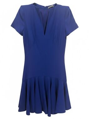 Alexander McQueen Cobalt Blue Draped Dress size 42
